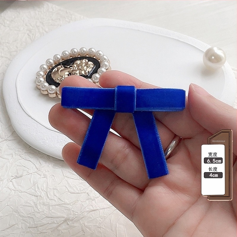 Fekete bársonyos gallérszalag - női brooch, koreai stílus, poliészter, flockolás, egyszínű mintázat