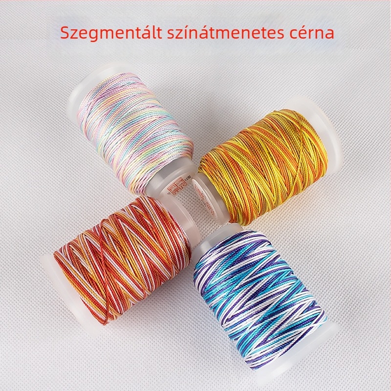 Gradiens színű, többszínű fonal DIY szövéséhez, 3/6/9/12/15 szál