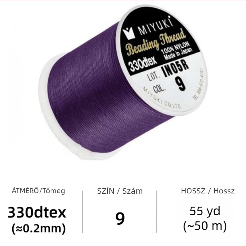 Gyöngyfonal, nylon fonat DIY ékszerkészítéshez