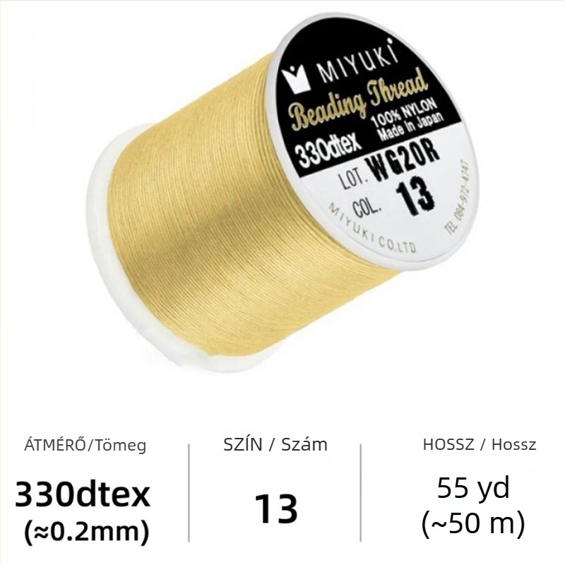 Gyöngyfonal, nylon fonat DIY ékszerkészítéshez
