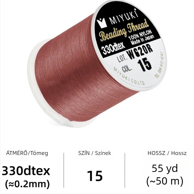 Gyöngyfonal, nylon fonat DIY ékszerkészítéshez