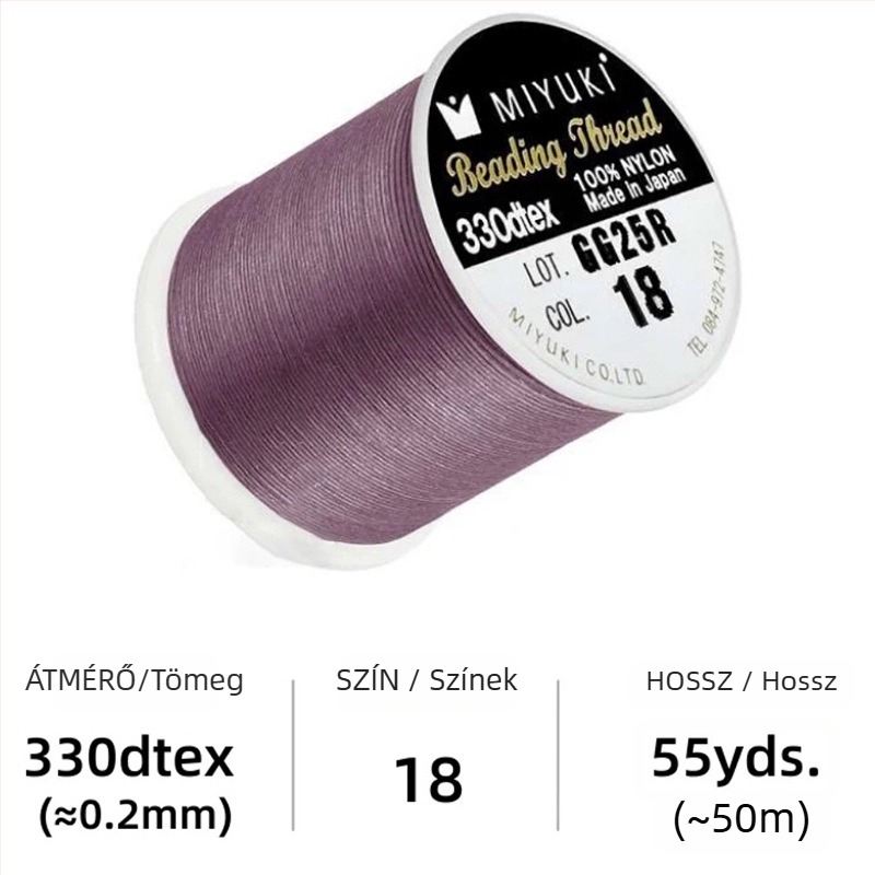 Gyöngyfonal, nylon fonat DIY ékszerkészítéshez