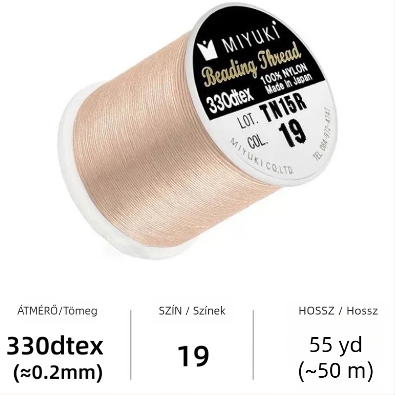 Gyöngyfonal, nylon fonat DIY ékszerkészítéshez