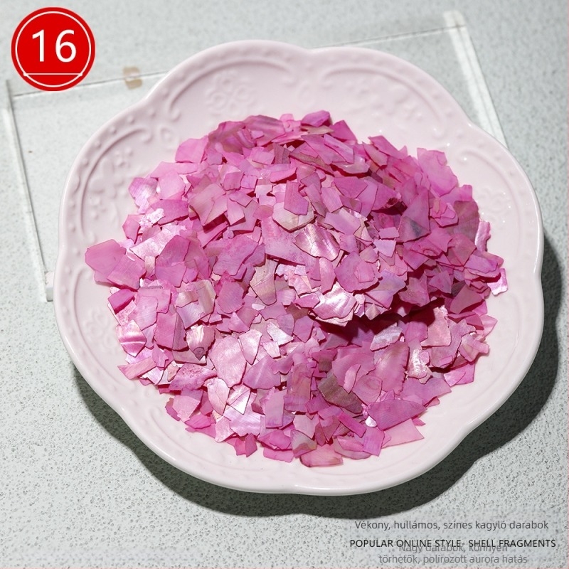 Természetes kagyló ultra vékony töredékei körömdíszítéshez, DIY brooch és hajcsat díszítésére, gyöngyház-bevonattal