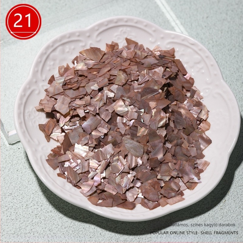 Természetes kagyló ultra vékony töredékei körömdíszítéshez, DIY brooch és hajcsat díszítésére, gyöngyház-bevonattal