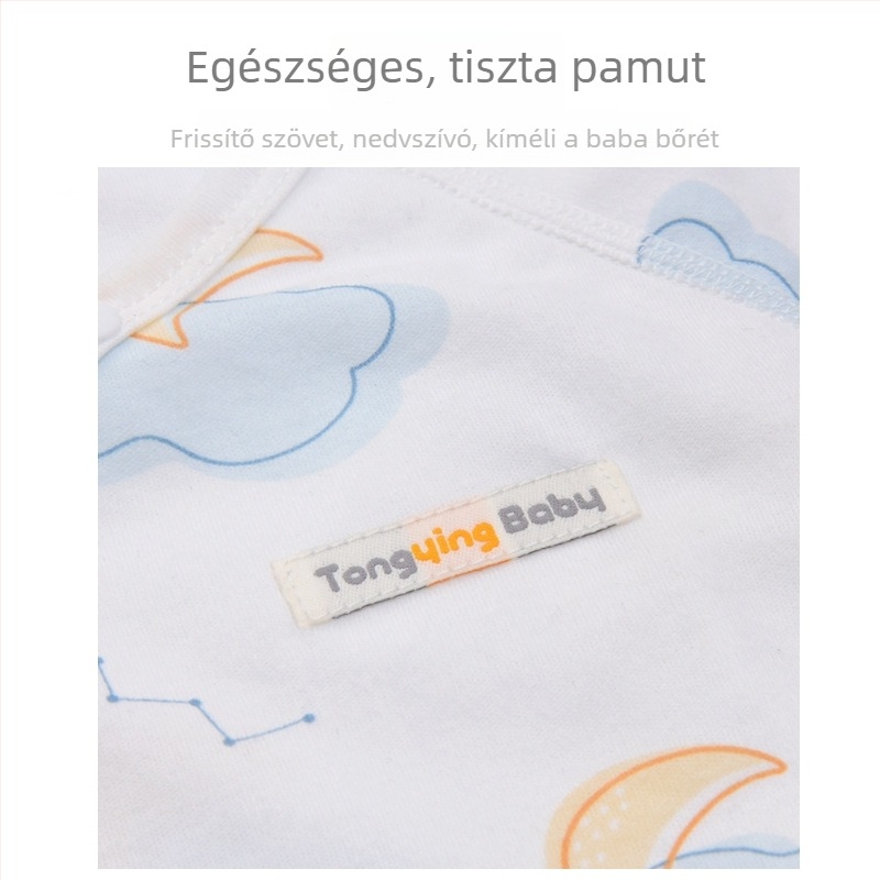 Újszülött babaruha, 100% pamut, hosszú ujjú overál, uniszex, pillangó mintával