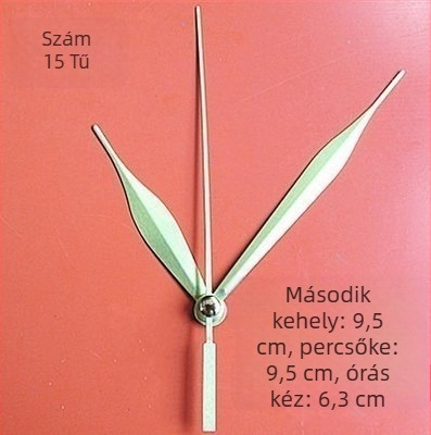 Óra fém számlappal, műanyag házzal, elemmel működik
