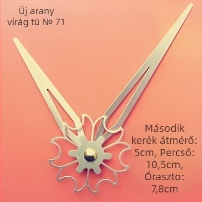 Óra fém számlappal, műanyag házzal, elemmel működik