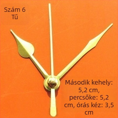 Óra fém számlappal, műanyag házzal, elemmel működik