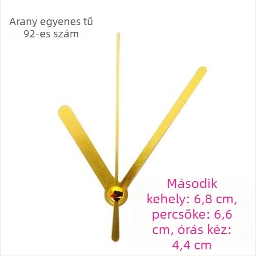 Óra fém számlappal, műanyag házzal, elemmel működik