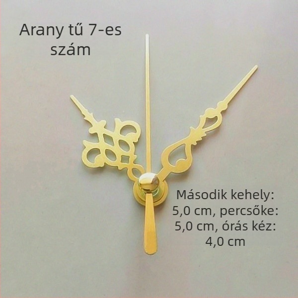 Óra fém számlappal, műanyag házzal, elemmel működik
