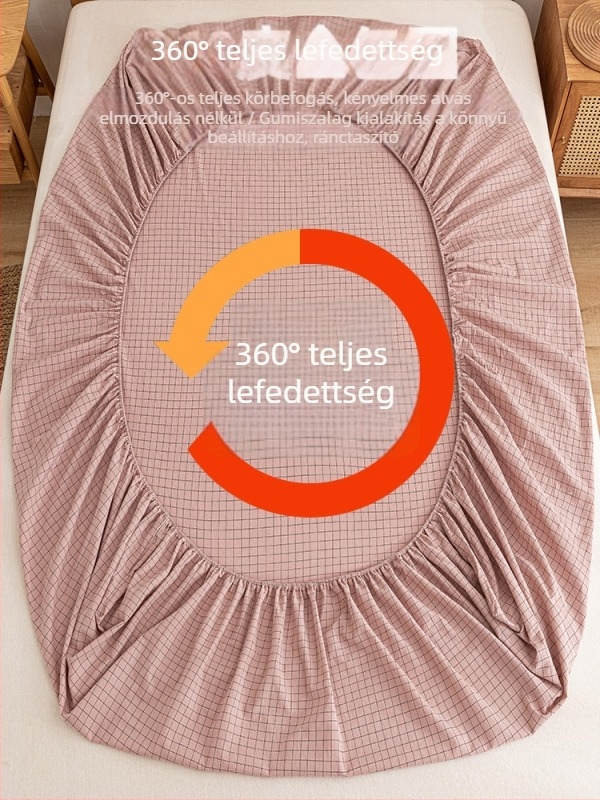 0,9 m-es ágyhoz illeszkedő, 100% pamutból készült háromrészes ágyneműkészlet, egyszínű, twill szövés, környezetbarát festés, 2025-ös új modell