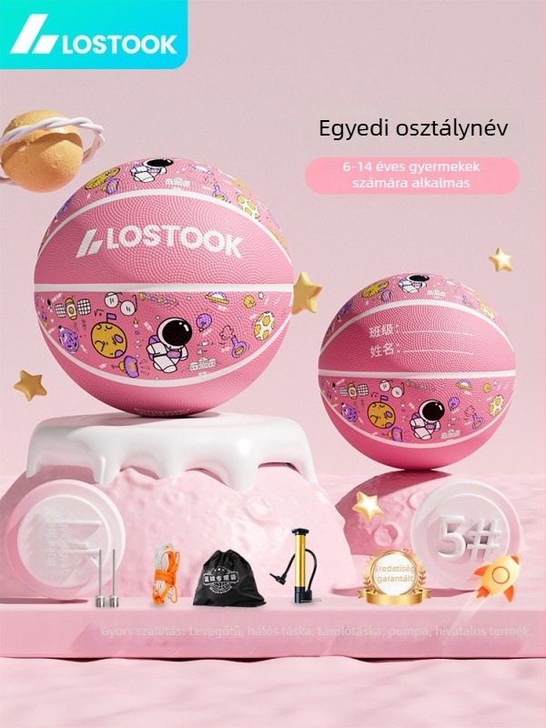 Gyerekeknek edzőlabda – kopásálló gumi, csúszásmentes felület, méretek 3/4/5, kültéri használatra
