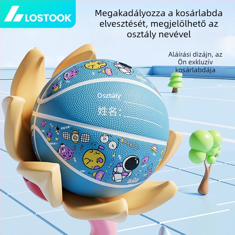 Gyerekeknek edzőlabda – kopásálló gumi, csúszásmentes felület, méretek 3/4/5, kültéri használatra