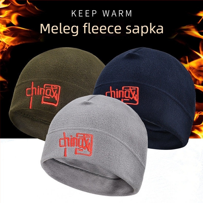 Uniszex fleeces sapka kültéri téli sportokra – szélálló, meleg, ideális hegymászáshoz, kerékpározáshoz, síeléshez és futáshoz