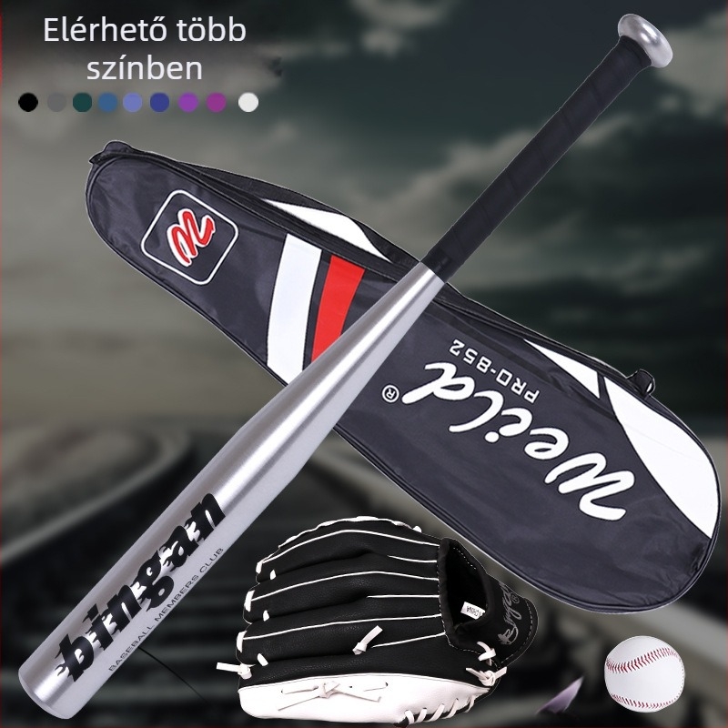 Gyerekeknek szóló baseball készlet ütővel, kesztyűvel és softball labdával