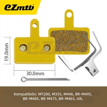 EZmtb Fém fékbetét hegyi és országúti kerékpárokhoz MT200ZEER9170RED CODEGUIDE