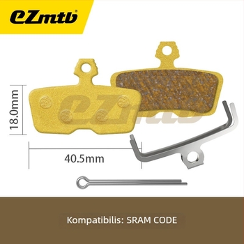 EZmtb Fém fékbetét hegyi és országúti kerékpárokhoz MT200ZEER9170RED CODEGUIDE