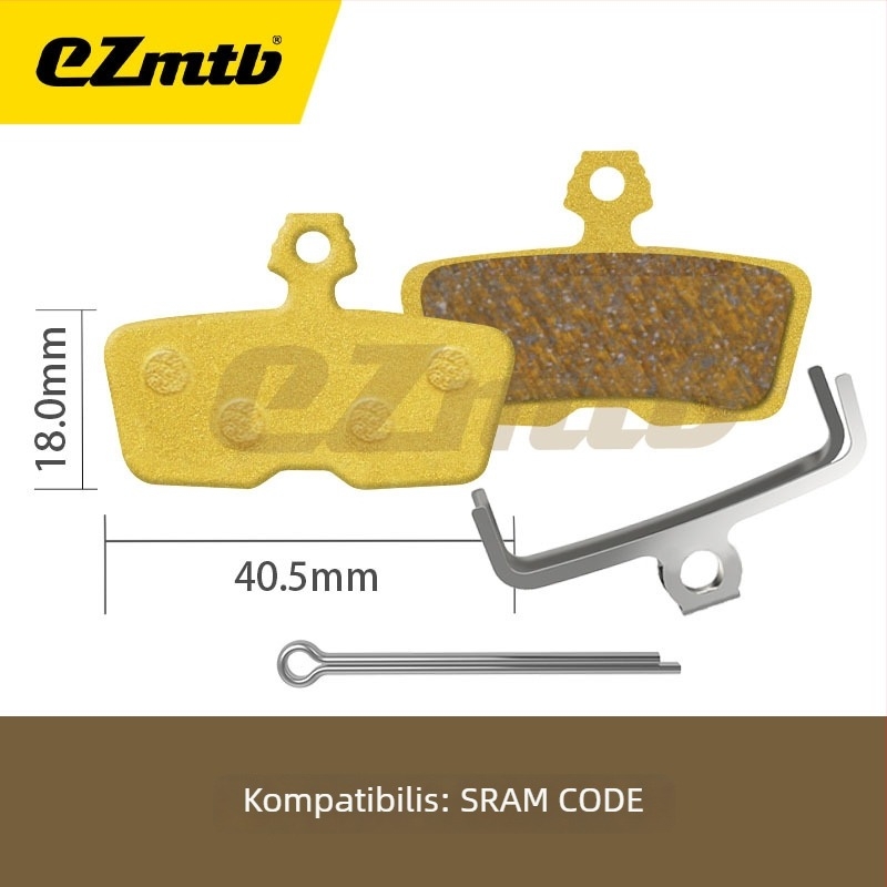 EZmtb Fém fékbetét hegyi és országúti kerékpárokhoz MT200ZEER9170RED CODEGUIDE