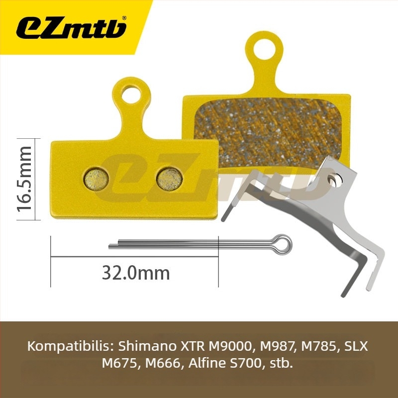 EZmtb Fém fékbetét hegyi és országúti kerékpárokhoz MT200ZEER9170RED CODEGUIDE