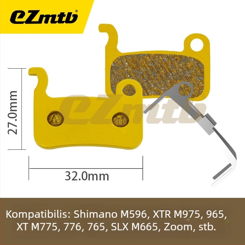 EZmtb Fém fékbetét hegyi és országúti kerékpárokhoz MT200ZEER9170RED CODEGUIDE