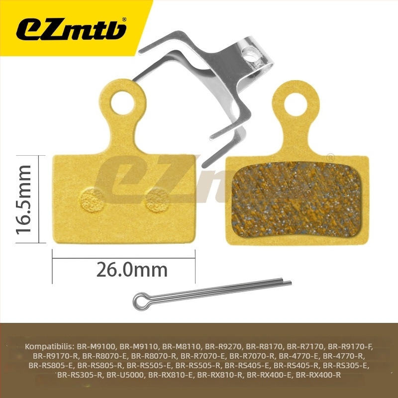 EZmtb Fém fékbetét hegyi és országúti kerékpárokhoz MT200ZEER9170RED CODEGUIDE