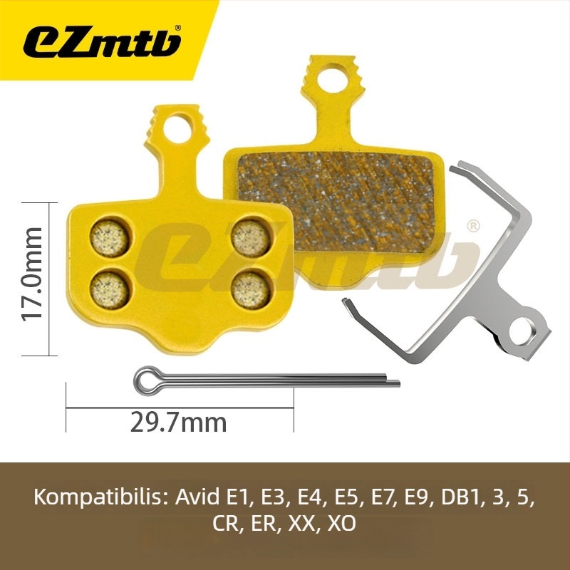 EZmtb Fém fékbetét hegyi és országúti kerékpárokhoz MT200ZEER9170RED CODEGUIDE