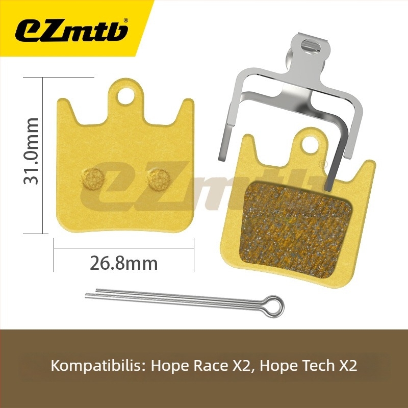 EZmtb Fém fékbetét hegyi és országúti kerékpárokhoz MT200ZEER9170RED CODEGUIDE