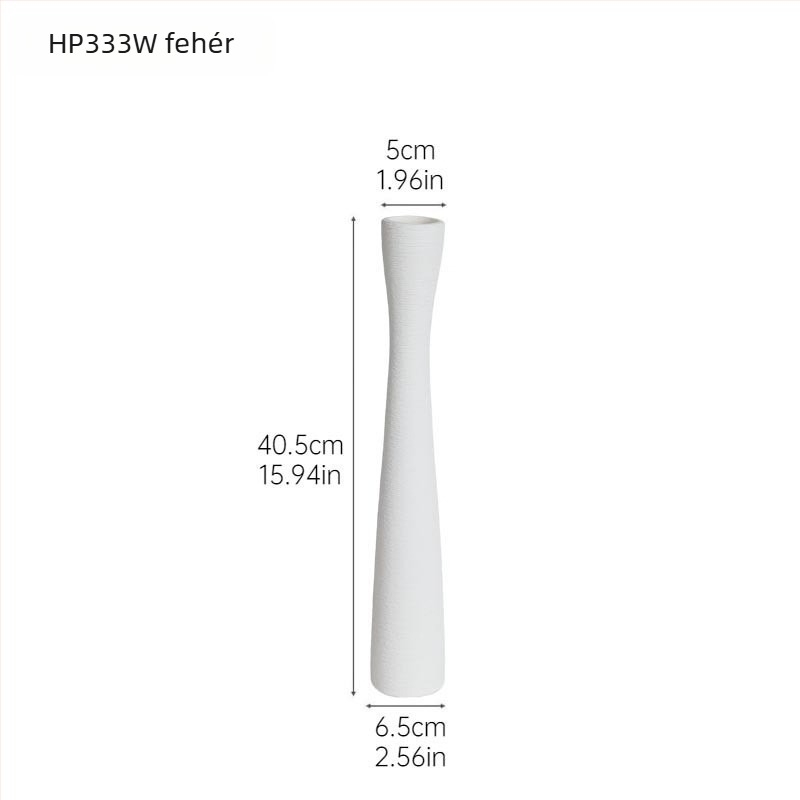 Fehér kerámia váza, Weiyang Famous Things márka, modern minimalista stílus, kategória: váza, alkalmas ajándékként esküvőkre és születésnapokra