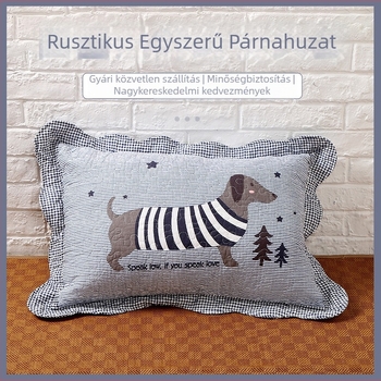 Steppelt párnahuzat, 100% pamut, pásztoros koreai aranyos stílus, tie-dye