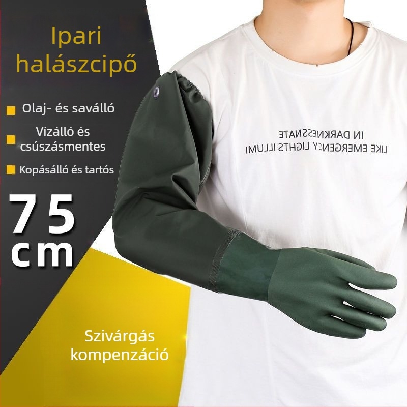 Ipari halászati kesztyűk – olajálló, vízálló, csúszásmentes, sav- és lúgálló, kopásálló