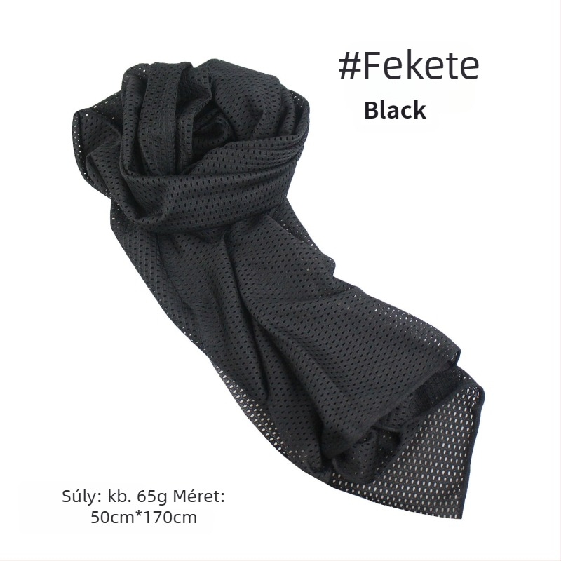 Kamuflált hálós fejkendő – szélálló, napsugárzás elleni védelem; kültéri sportokra, felnőtteknek, uniszex, túrázás és kerékpározás