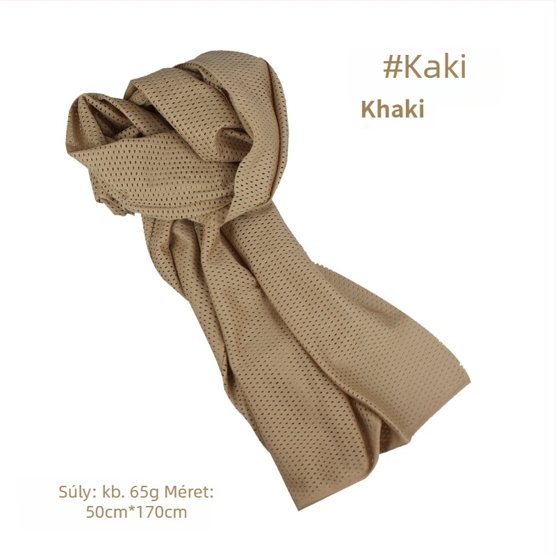 Kamuflált hálós fejkendő – szélálló, napsugárzás elleni védelem; kültéri sportokra, felnőtteknek, uniszex, túrázás és kerékpározás