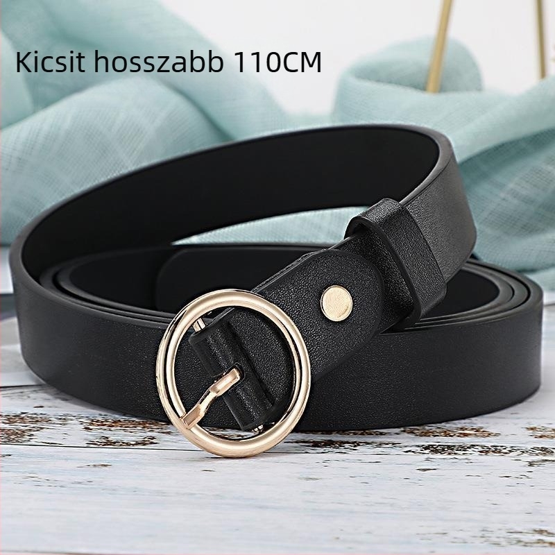 Női vékony dekoratív öv (anyag: más; csat: ötvözet; zárás: tűs csattal; szélesség: vékony (<2 cm); stílus: elegáns, könnyű lux)