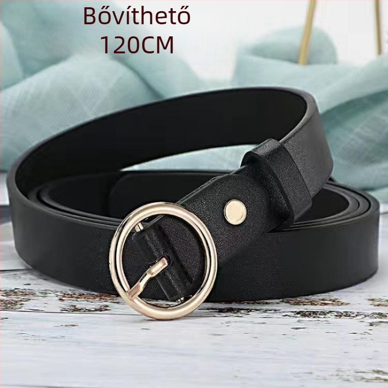 Női vékony dekoratív öv (anyag: más; csat: ötvözet; zárás: tűs csattal; szélesség: vékony (<2 cm); stílus: elegáns, könnyű lux)
