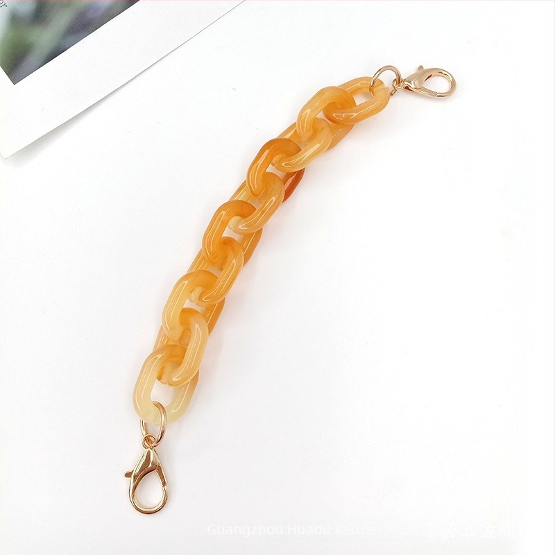 Táska vállpánt akrillánccal, modell DL-1126, váll/keresztpánt a táskákhoz, 2025 tavasz, utcai stílus