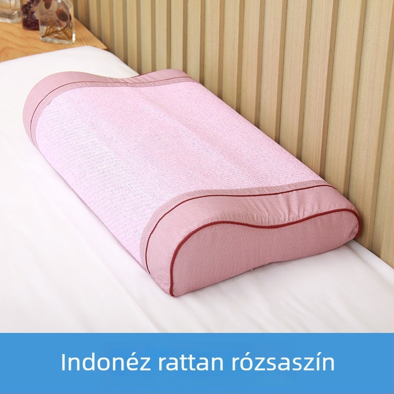 Pamut párnahuzat, egyszerű szövésű, reaktív festéssel, modern minimalista stílus.