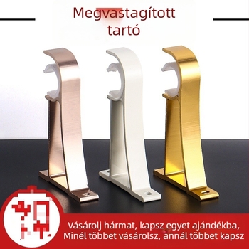 Alumínium ötvözetű függönyrúdtartó kampóval, tartozékok