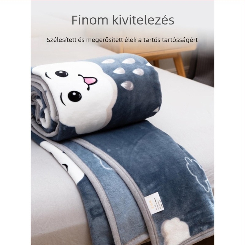 Kis nyári vékony takaró irodai pihenéshez, korall velúr flanel, egyszemélyes kollégiumi ágyhoz