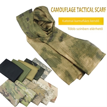 Taktikai Kamuflázz Nyakkendő - Légáteresztő Poliészter, Uniszex, Kültéri Tevékenységek, Logónyomás Támogatott