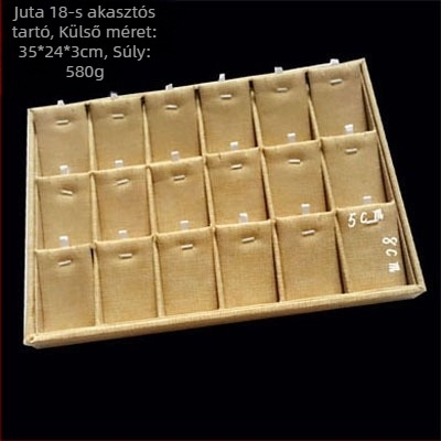 12 rekeszes fém ékszertároló – gyűrűk, nyakláncok, karkötők és medálok számára, művészi stílus, eredet: Jilin, 2025 tavasz