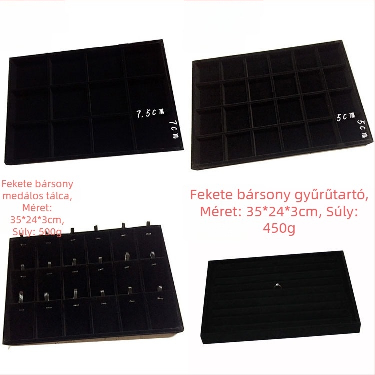 12 rekeszes fém ékszertároló – gyűrűk, nyakláncok, karkötők és medálok számára, művészi stílus, eredet: Jilin, 2025 tavasz