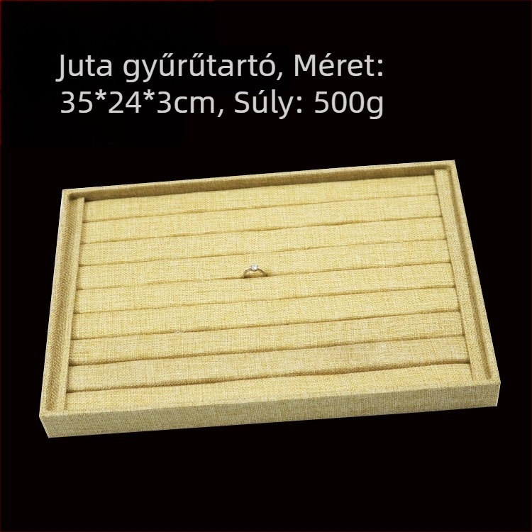 12 rekeszes fém ékszertároló – gyűrűk, nyakláncok, karkötők és medálok számára, művészi stílus, eredet: Jilin, 2025 tavasz