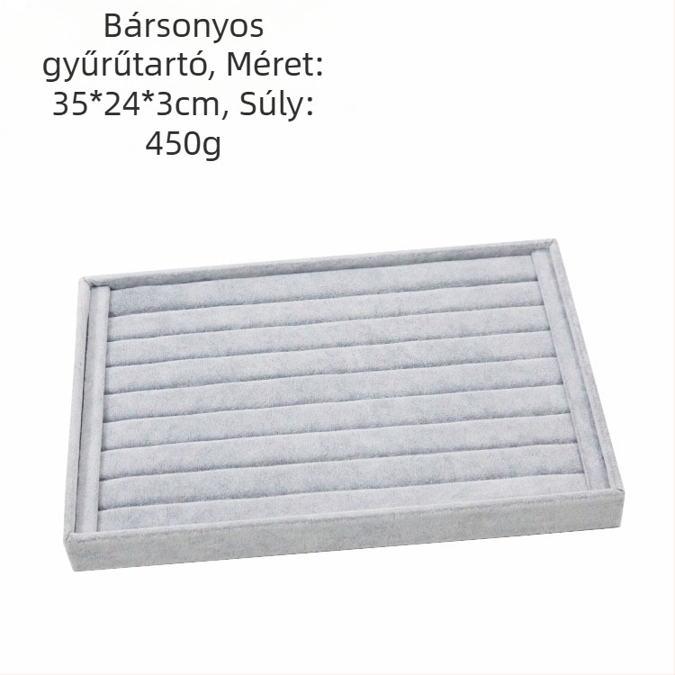 12 rekeszes fém ékszertároló – gyűrűk, nyakláncok, karkötők és medálok számára, művészi stílus, eredet: Jilin, 2025 tavasz