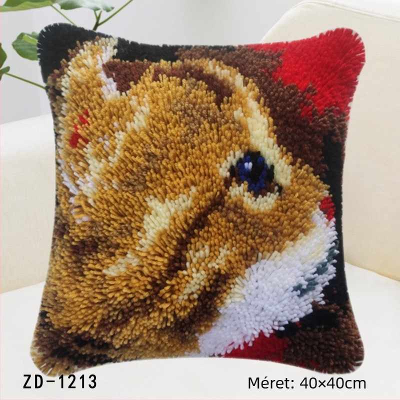 Keresztszemes párna készlet – DIY műanyag lapon, karikatúra/anime mintákkal, koreai stílus, Needle Friend