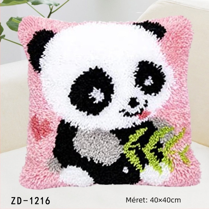 Keresztszemes párna készlet – DIY műanyag lapon, karikatúra/anime mintákkal, koreai stílus, Needle Friend
