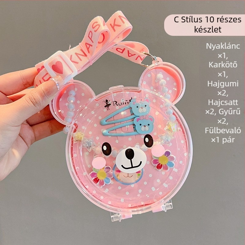 Gyerekeknek szóló ékszerszett - kézzel készült, műanyag/gyanta, golyós lánc nyaklánc ötvözet medállal, koreai stílus, 3–10 éveseknek