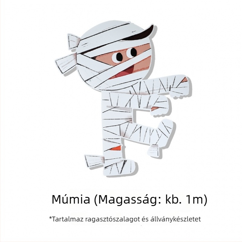 Halloween jelenet háttere tök témájú dekorációval az üzlet/bár bejáratához – fotózási rekvizitok, anyag: selyem virágok