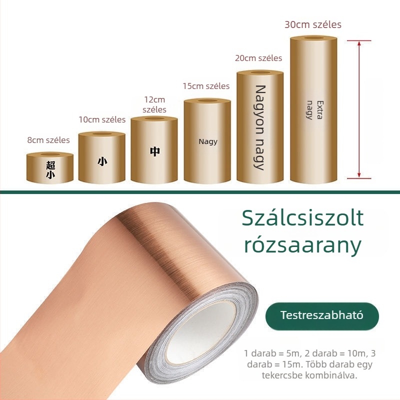 Egyszínű dekoratív, öntapadós és vízálló falidekor csempékre, falakra, párkányokra és ajtókeretekhez