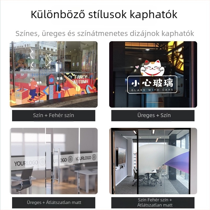 Újévi ablak matricák 2026 – Otthoni üvegmatricák, üvegfólia a konyhához, vastagított kivitel